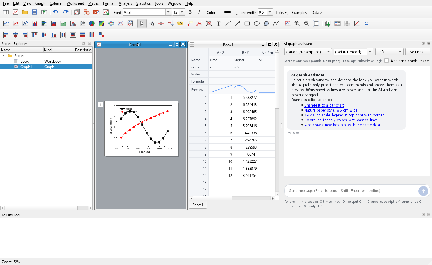 Lab Graph · English interface