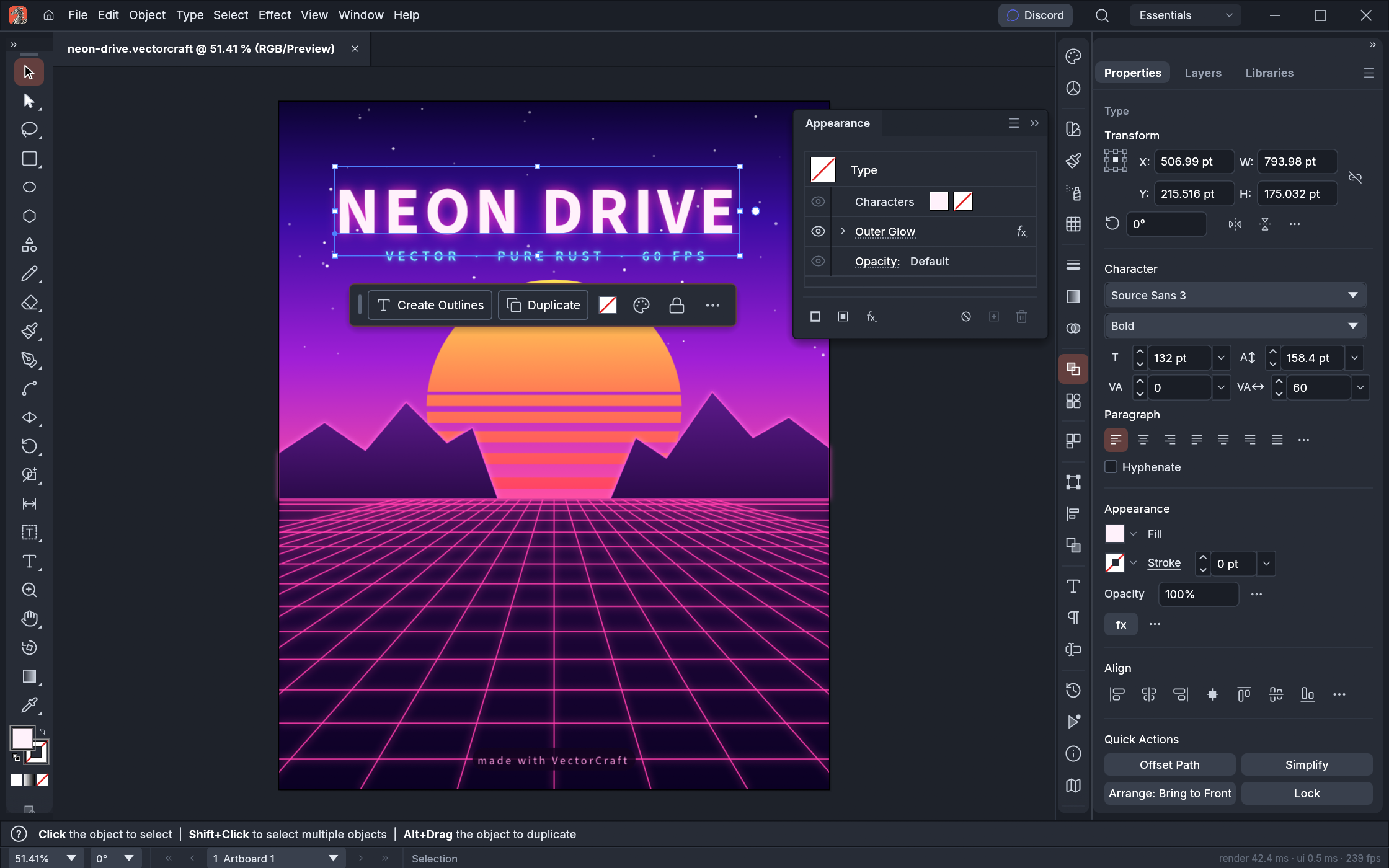 VectorCraft workspace · original upstream example